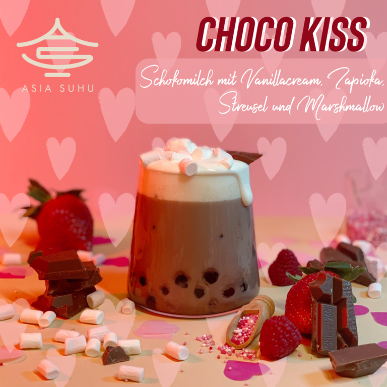 Choco Kiss - Schokomilch mit Vanillacream, Tapioka, Streusel und Marshmallow