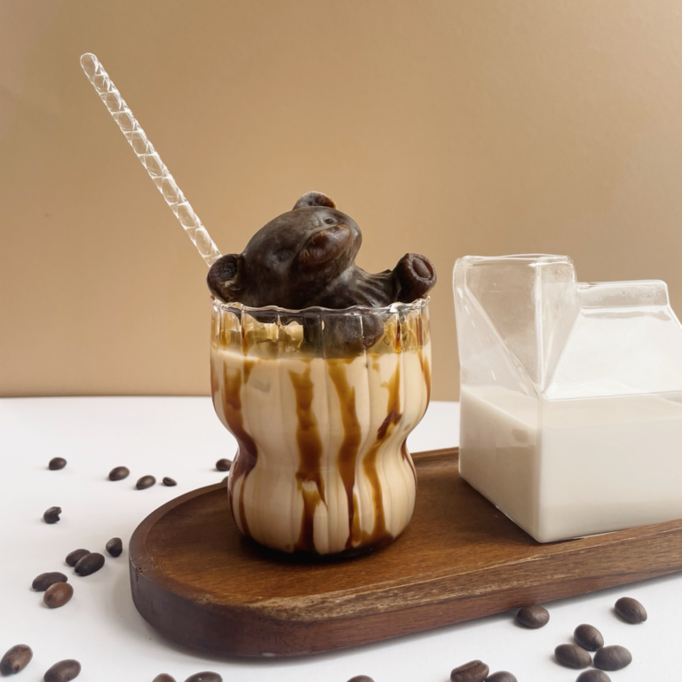 Bubble Tea mit Schokolade und Karamell
